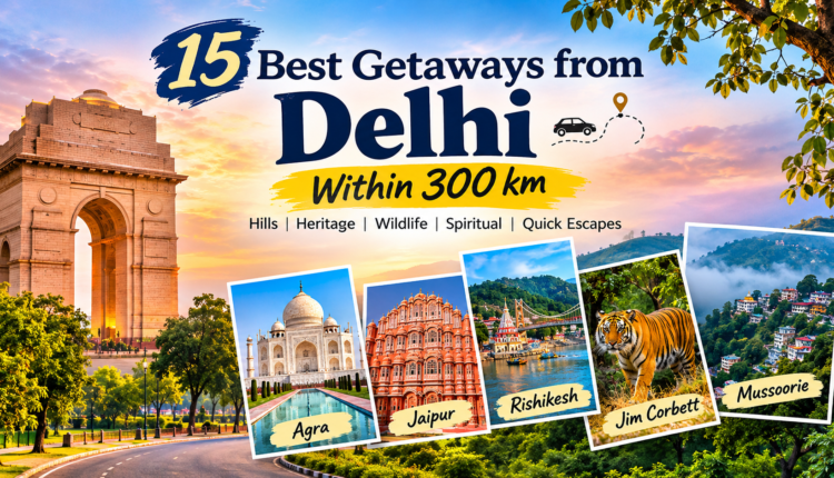 Image created by AI - weekend getaways from Delhi